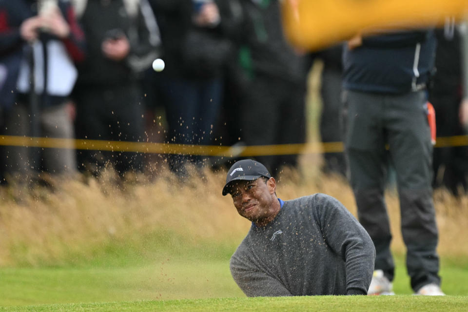 Another rough day at a major for Tiger Woods. (Glyn KIRK / AFP) 