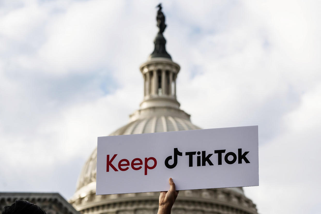 TikTok Creators Hold Capitol Hill News Conference (Nathan Howard / Bloomberg via Getty Images file)