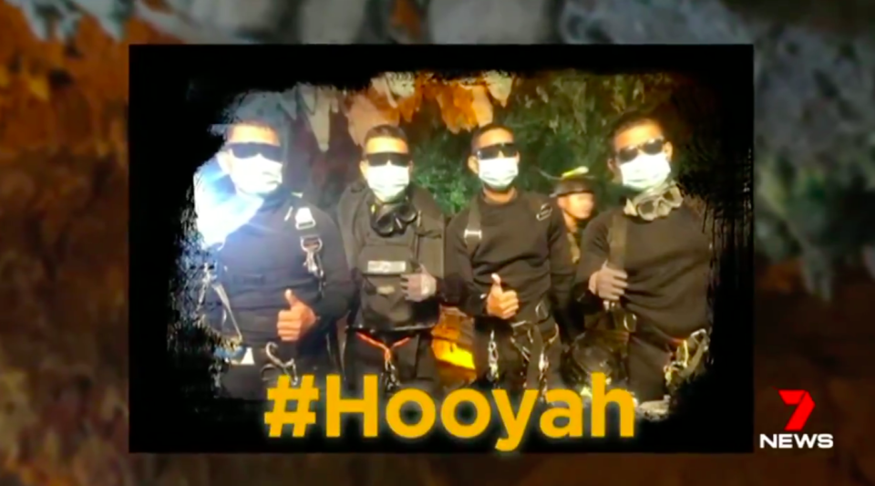 The hashtag #Hooyah went global. Source: 7 News