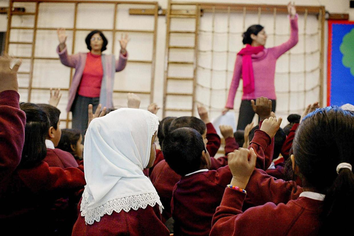 Hijab: Schoolgirls as young as four are wearing headscarves: AFP/Getty Images