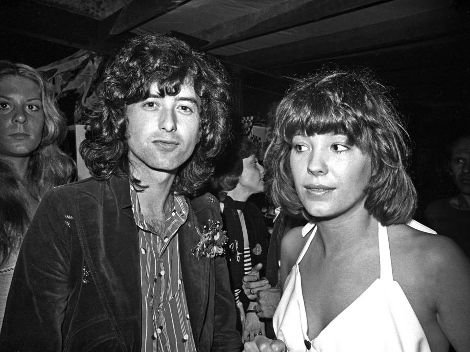 Jimmy Page and Pamela Des Barres in 1973: Getty