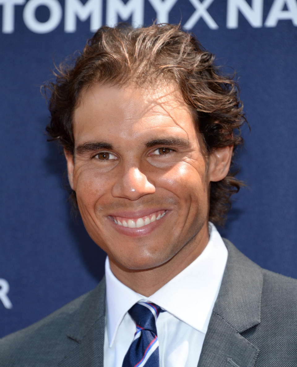Rafael Nadal participa en el lanzamiento de productos de Tommy Hilfiger en Nueva York, el martes 25 de agosto de 2015 en Nueva York. (Photo by Evan Agostini/Invision/AP)