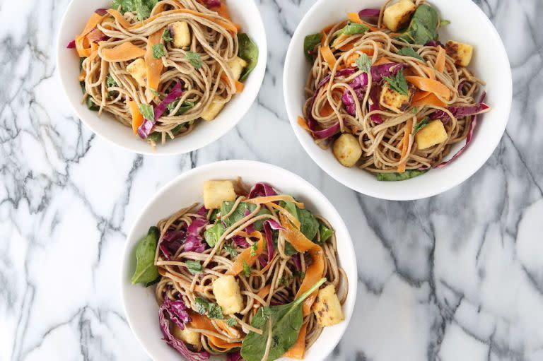 Soba Salad with Grilled Tofu