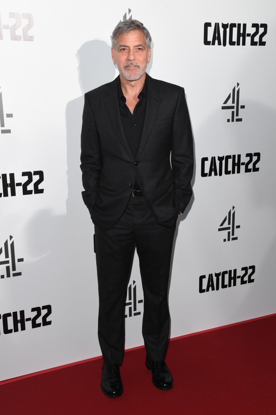 George Clooney attends the Catch 22 UK premiere in May 2019 (Getty Images)