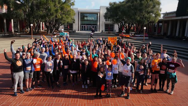 "Hundreds gathered to run/walk a 5K in Jenny's honor," the author writes. "The race marked her being gone for five years and five lives saved through organ donation." <span class="copyright">Courtesy of Michele Lago</span>