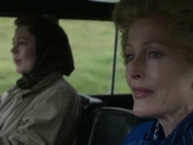 <p>The Queen (Olivia Colman) puts Margaret Thatcher (Gillian Anderson) to the test in ’The Crown’</p>Netflix