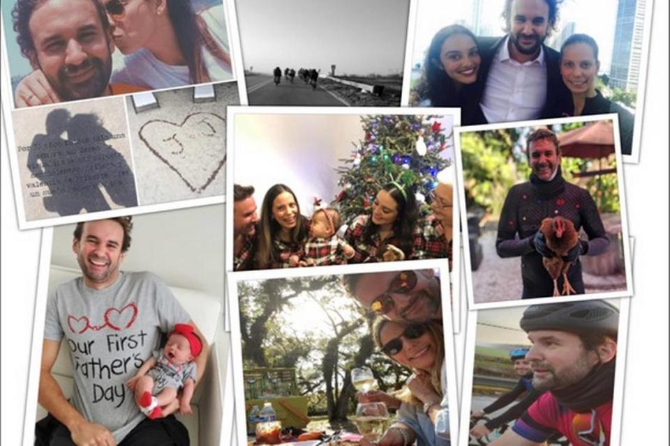 Un "collage" de fotos de la familia de Juan Carlos Martínez, fallecido en 2021 al ser arrollado por un auto de policía cuando circulaba en bicicleta. Es posible que su viuda y su hija no puedan cobrar los $3 millones en daños y perjuicios que les concedió un jurado debido a los límites de inmunidad soberana de la Florida. Family of Juan Carlos Martinez