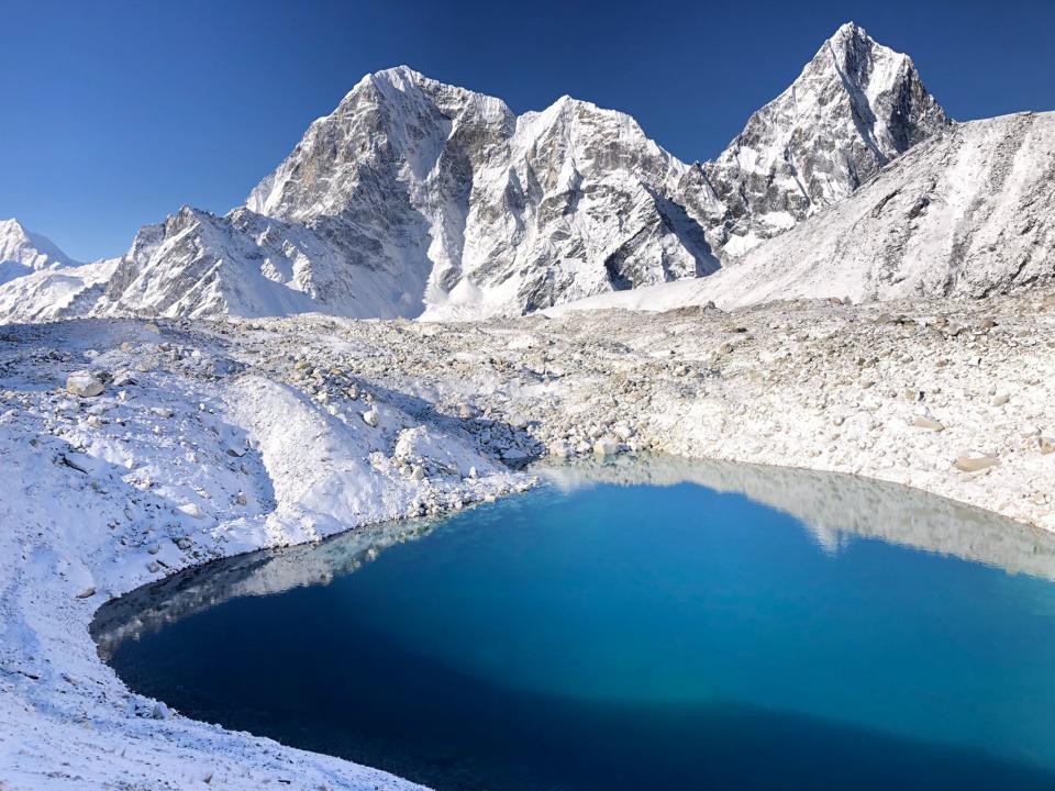Ein Gletscher im Himalaya. - Copyright: Viktor Schütz