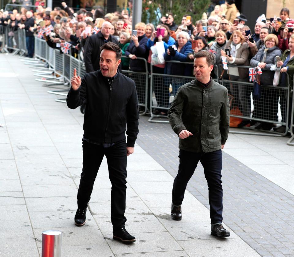 Ant and Dec at the Manchester Britain's Got Talent auditions in February (PA)