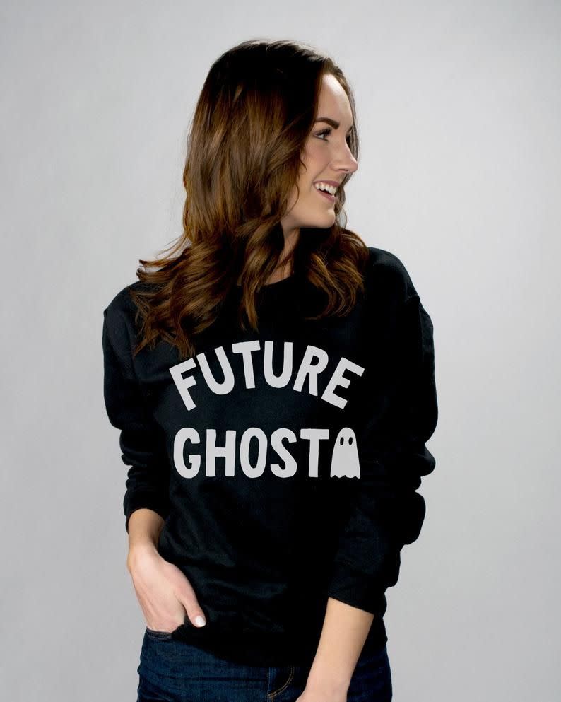 3) Future Ghost Black Crewneck Sweatshirt