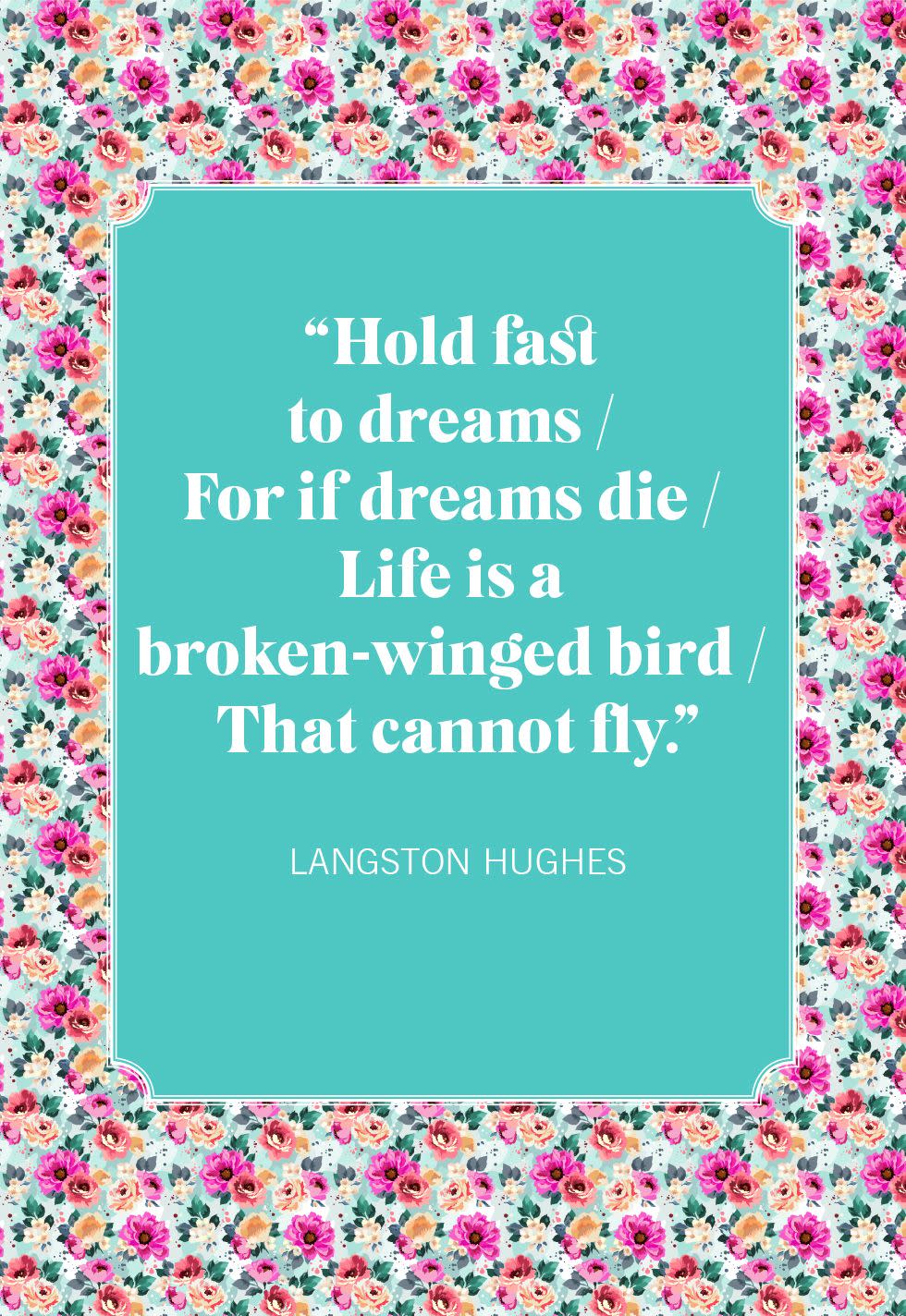 short inspirational quotes langston hughes