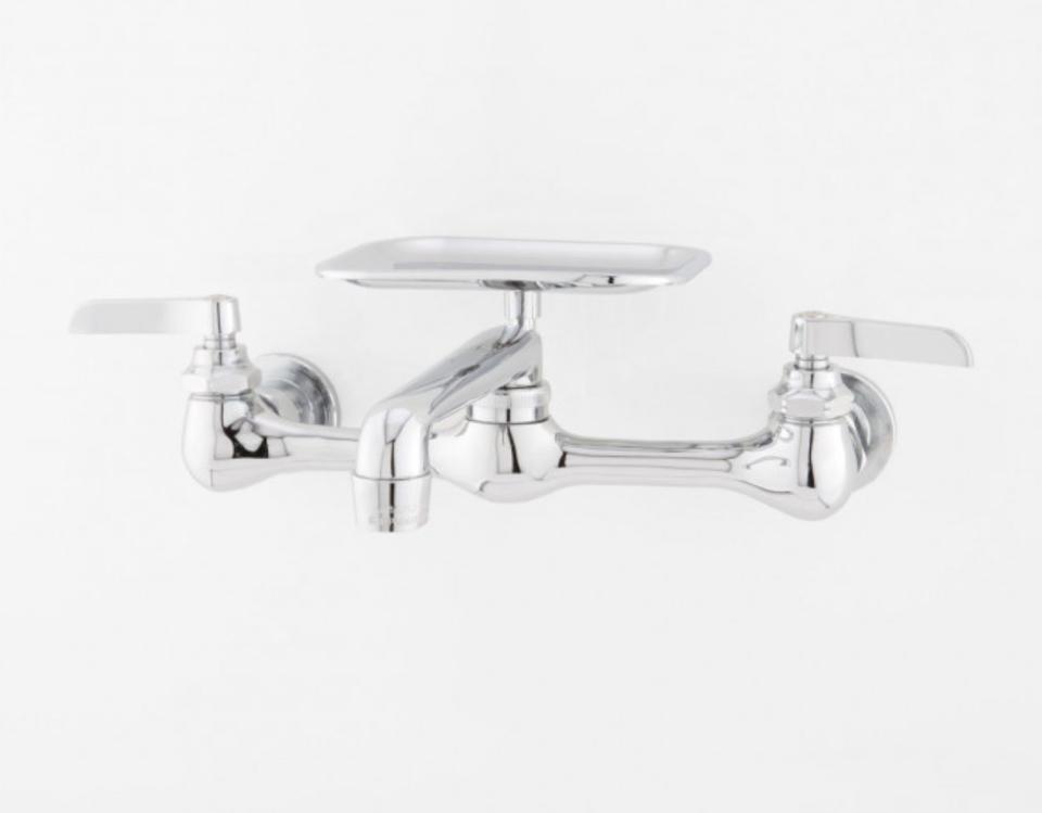 Wall-Mount Faucet With Soap Dish