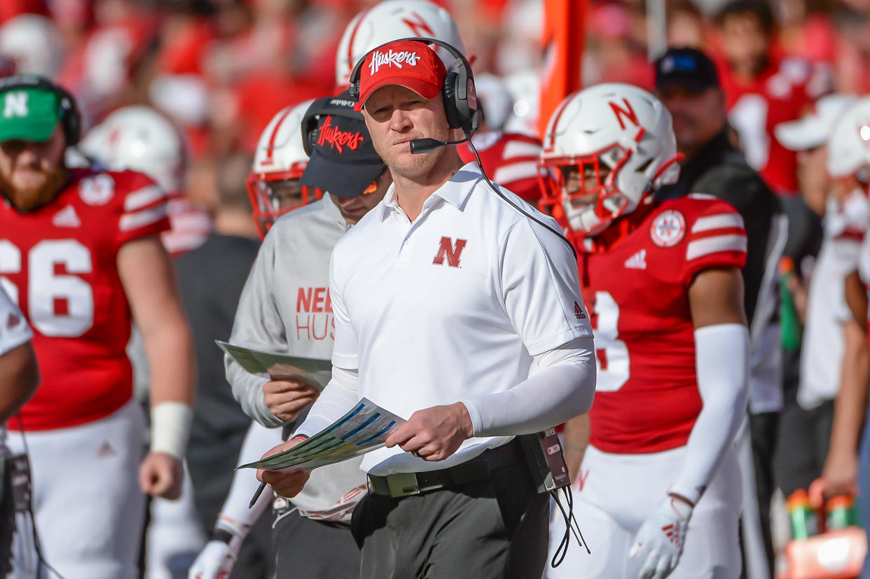 Scott Frost has an 8-13 record as the head coach at Nebraska, his alma mater. (Photo by Steven Branscombe/Getty Images)