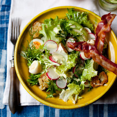 Lettuce & Crouton Salad with Caesar Dressing: Recipes