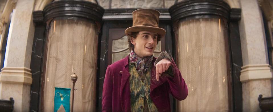 timothee chalamet, wonka