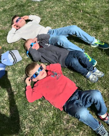 <p>Dylan Dreyer/ Instagram</p> Dylan Dreyer’s three sons, Russell ("Rusty"), 2½, Oliver ("Ollie") George, 4, and Calvin, 6,