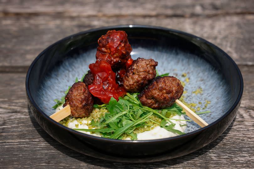 Venison kofta at the Harley Cafe