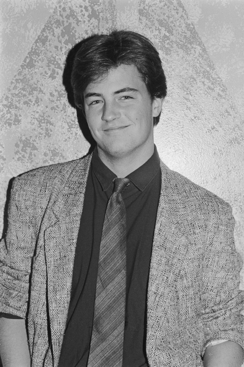 Canadian-American actor Matthew Perry at the Limelight in New York City, circa 1988. / Credit: Getty Images