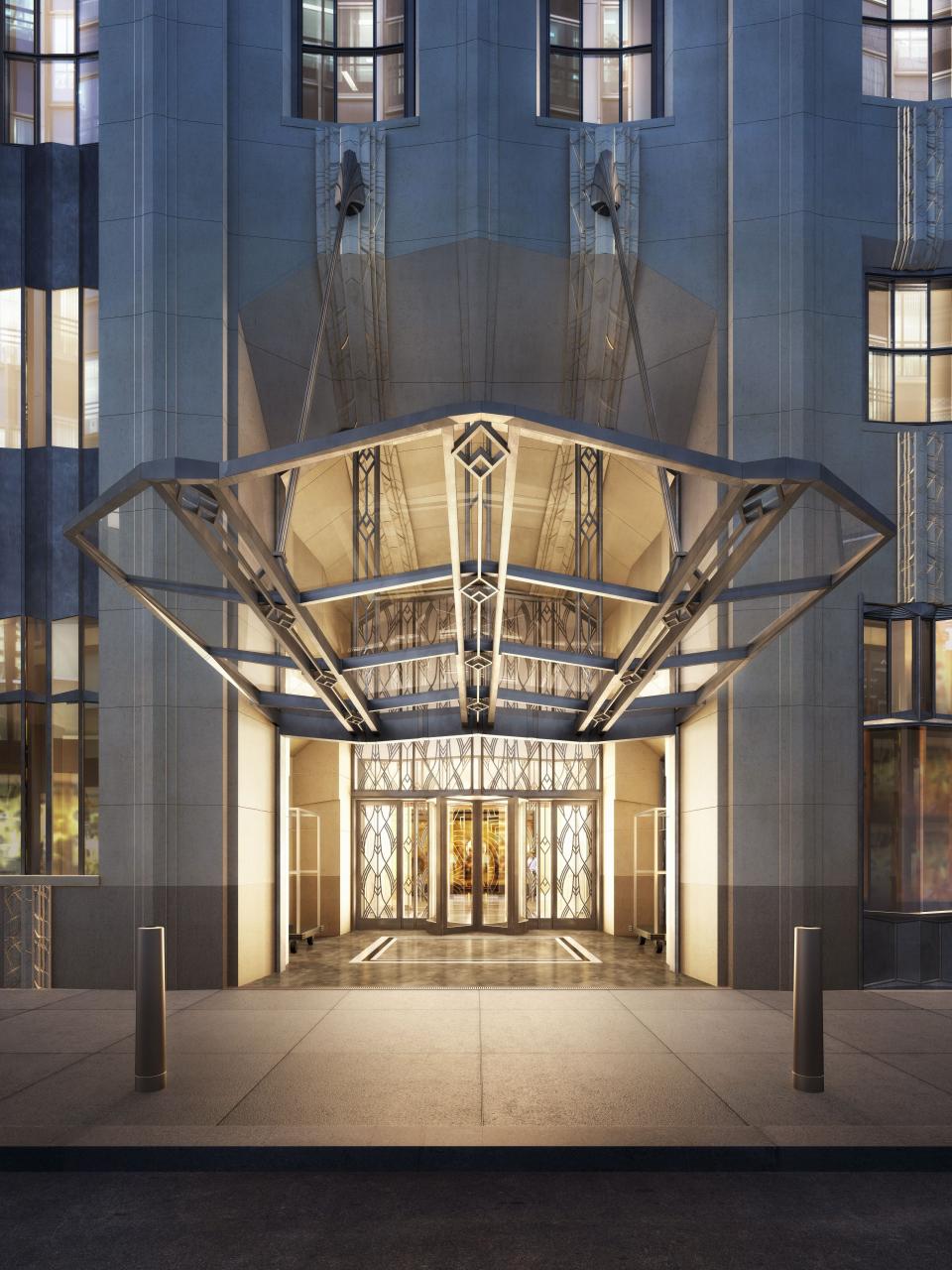 The Art Deco façade of One Wall Street, recently turned into condominiums by Macklowe Properties.