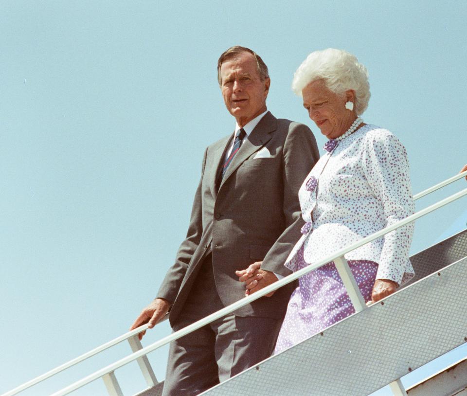 George H.W. und Barbara Bush im Jahr 1991. (Bild: Getty Images)