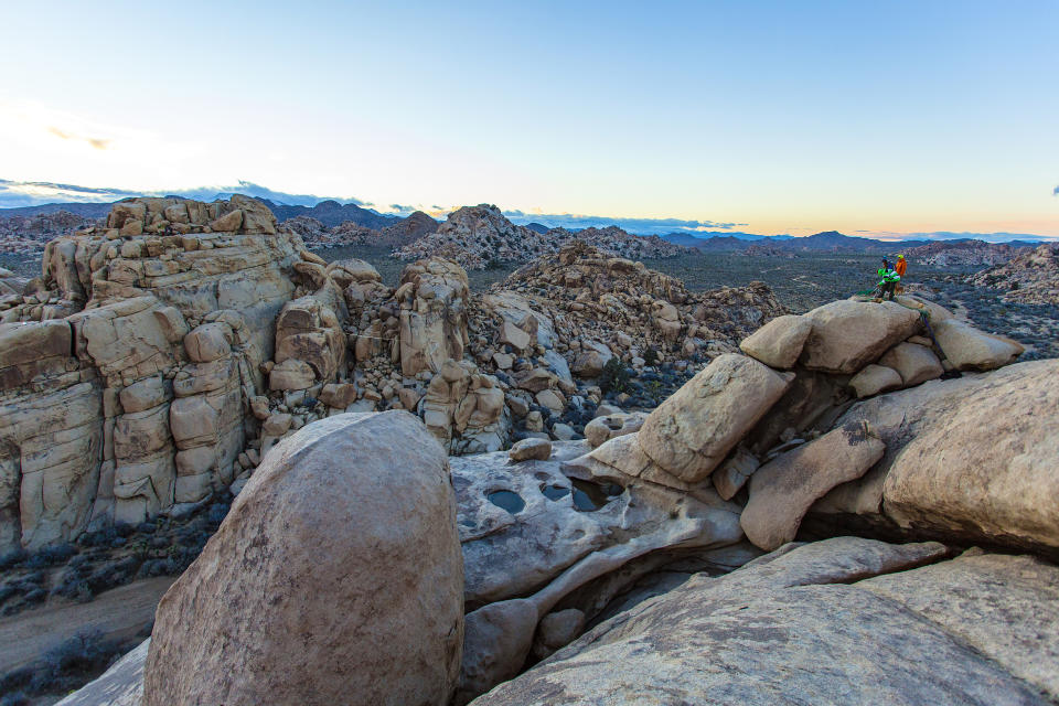 Highlining and camping in Joshua Tree National Park in California. (Scott Hardesty / Getty Images)