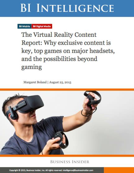 Virtual Reality Content Report