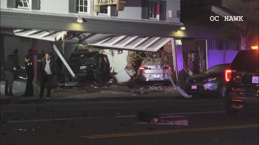 Man seen apologizing from stretcher following possible DUI crash in Long Beach 