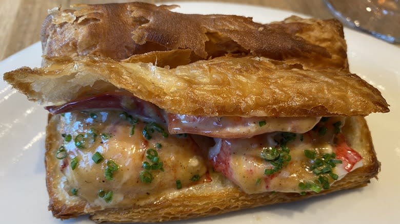 Twelve's lobster roll in flaky bread
