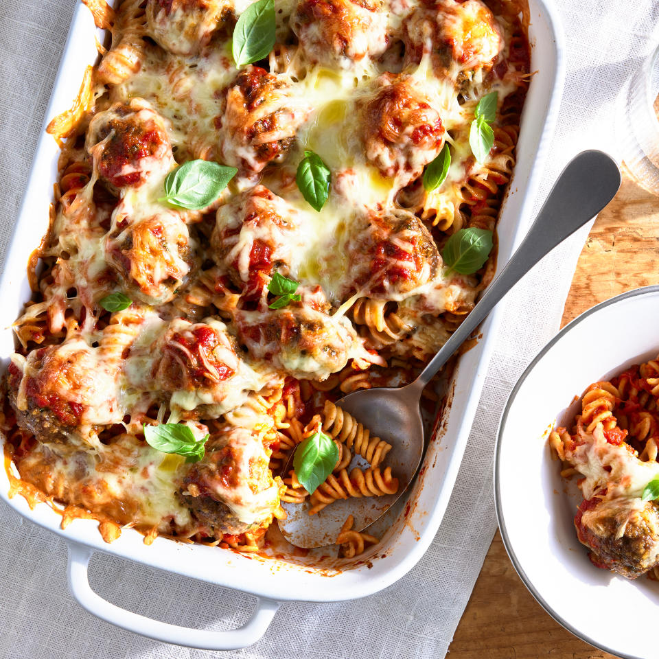 Cheesy Meatball Casserole