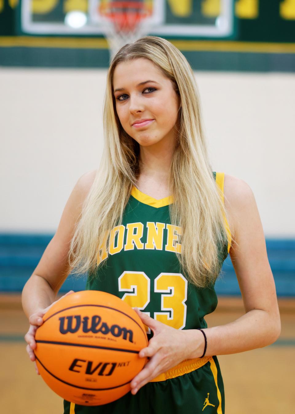 Kat Johnson of the Savannah Country Day basketball team.