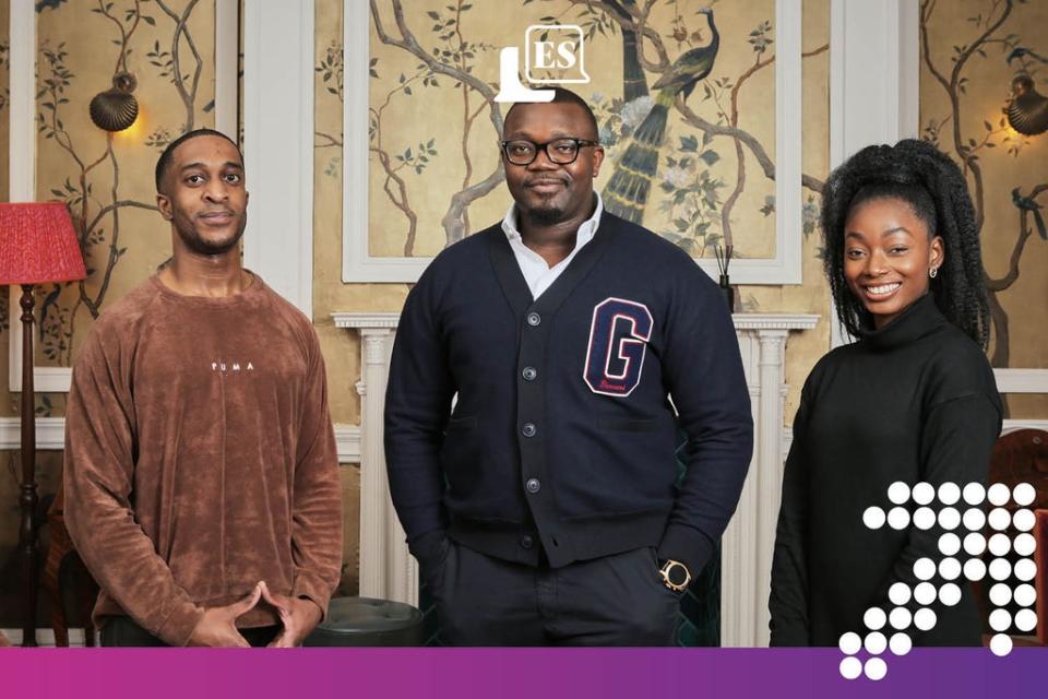 Jobs success: Brandon Charles, founder Duro Oye, and Emmanuella Owusu-Ansah (Matt Writtle)