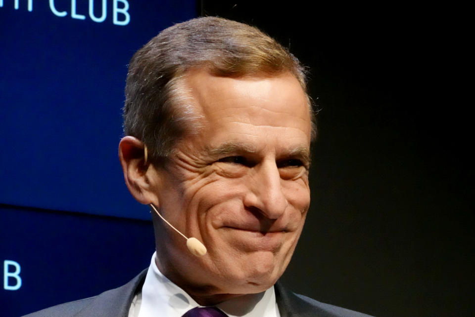 Dallas Federal Reserve Bank President Robert Kaplan speaks at the Commonwealth Club in San Francisco, U.S., October 11, 2019. REUTERS/Ann Saphir