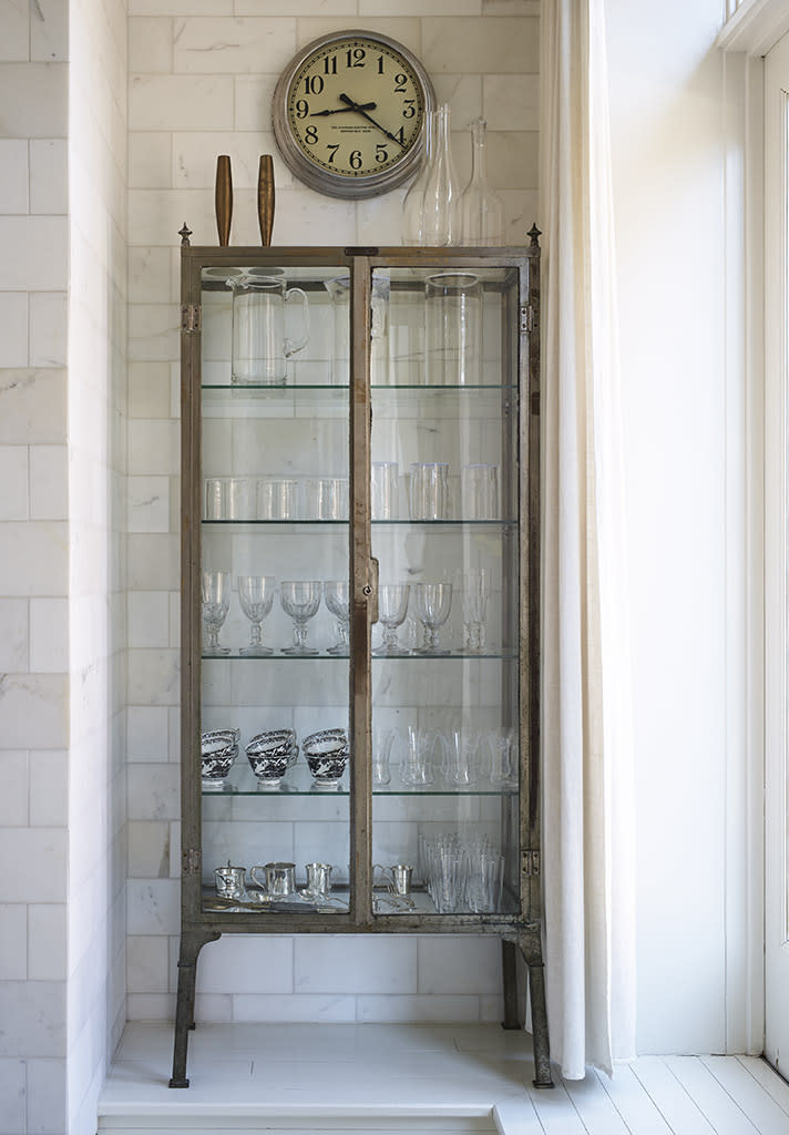 This case is filled with clear items, allowing the white background to shine through. <i>(Photo: Goop.com)</i>