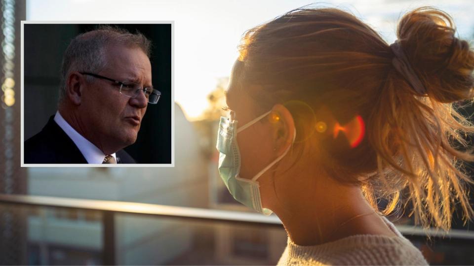 Scott Morrison has announced struggling Australians will have increased access to services. Images: Getty