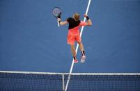 Tennis - Australian Open - Hisense Arena, Melbourne, Australia, January 21, 2018. Kyle Edmund of Britain celebrates winning his match against Andreas Seppi of Italy. REUTERS/Toru Hanai