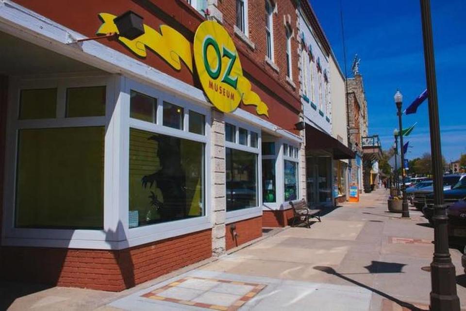 The entrance of the Oz Museum in Wamego