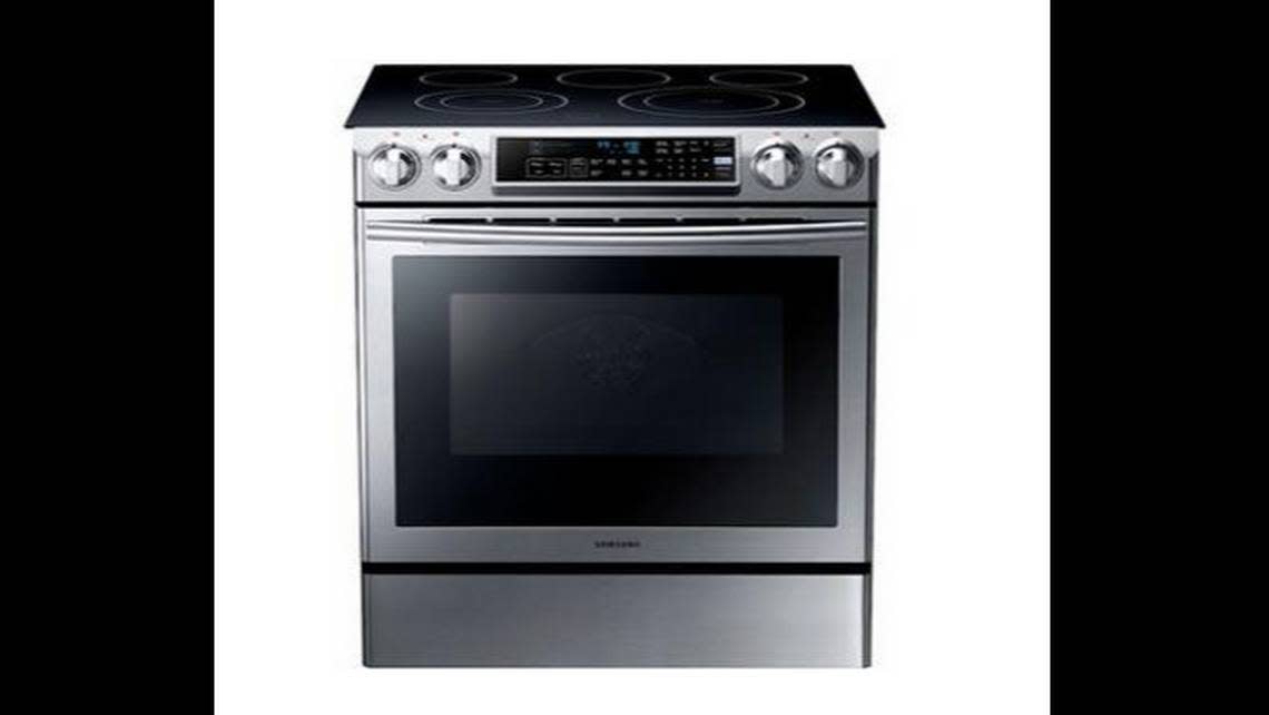 Samsung Slide-In Electric Range Model NE58F9500SS/AA