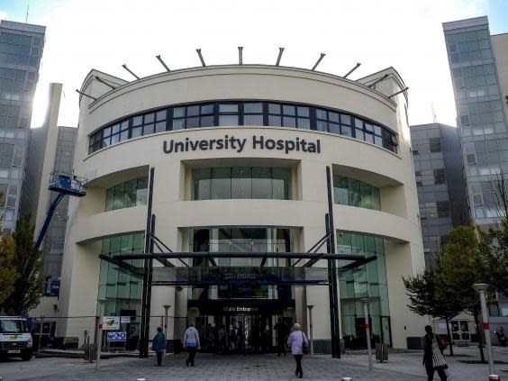 General view of the University Hospital Coventry. (SWNS)