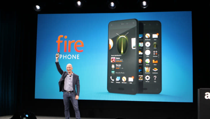 Jeff Bezos en la presentación del Amazon Fire Phone.