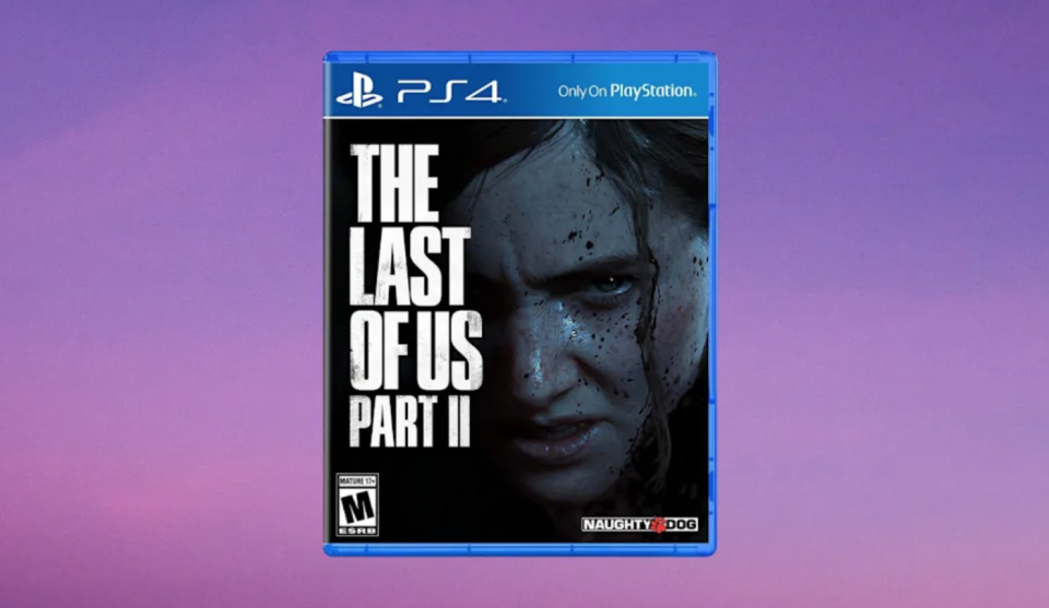 The case for the video game The Last of Us Part II for PS4.