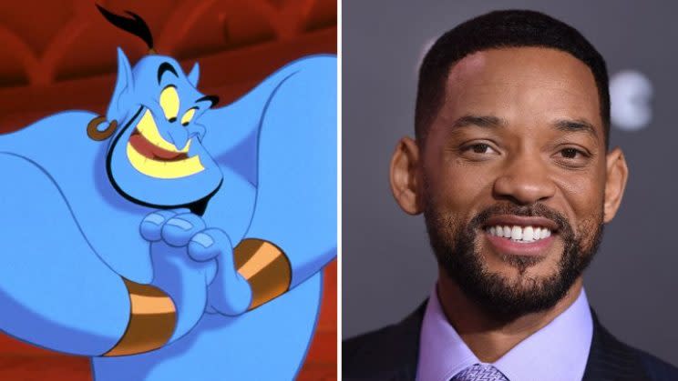 'Aladdin' genie voiced in 1992 by Robin Williams and Will Smith