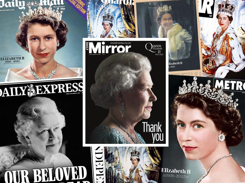 Las ventas de The Mirror y The Express se dispararon en casi un tercio el día después de la muerte de la reina cuando la gente se apresuró a comprar las ediciones históricas (Alamy/PA)