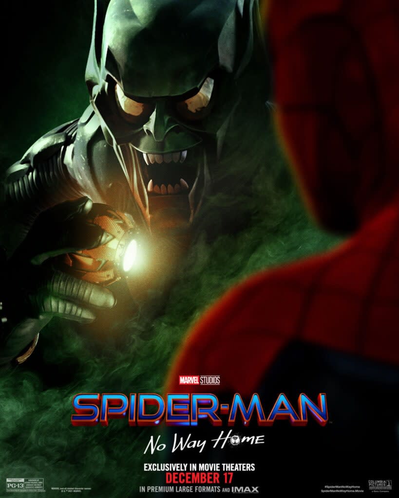 'Spider Man: No Way Home' Green Goblin poster (Columbia Pictures)