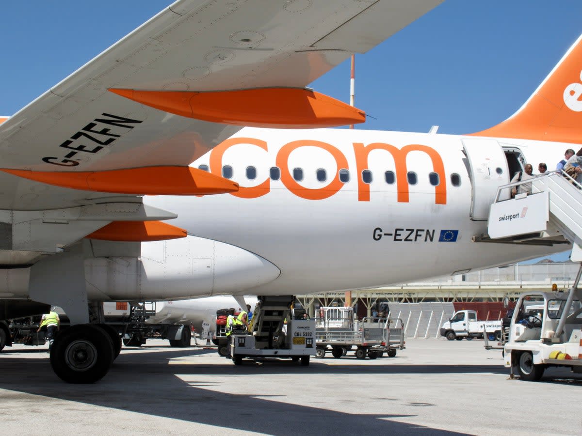 Ground stop: easyJet Airbus A320 at Catania airport, one of the two Sicilian destinations cancelled today (Simon Calder)