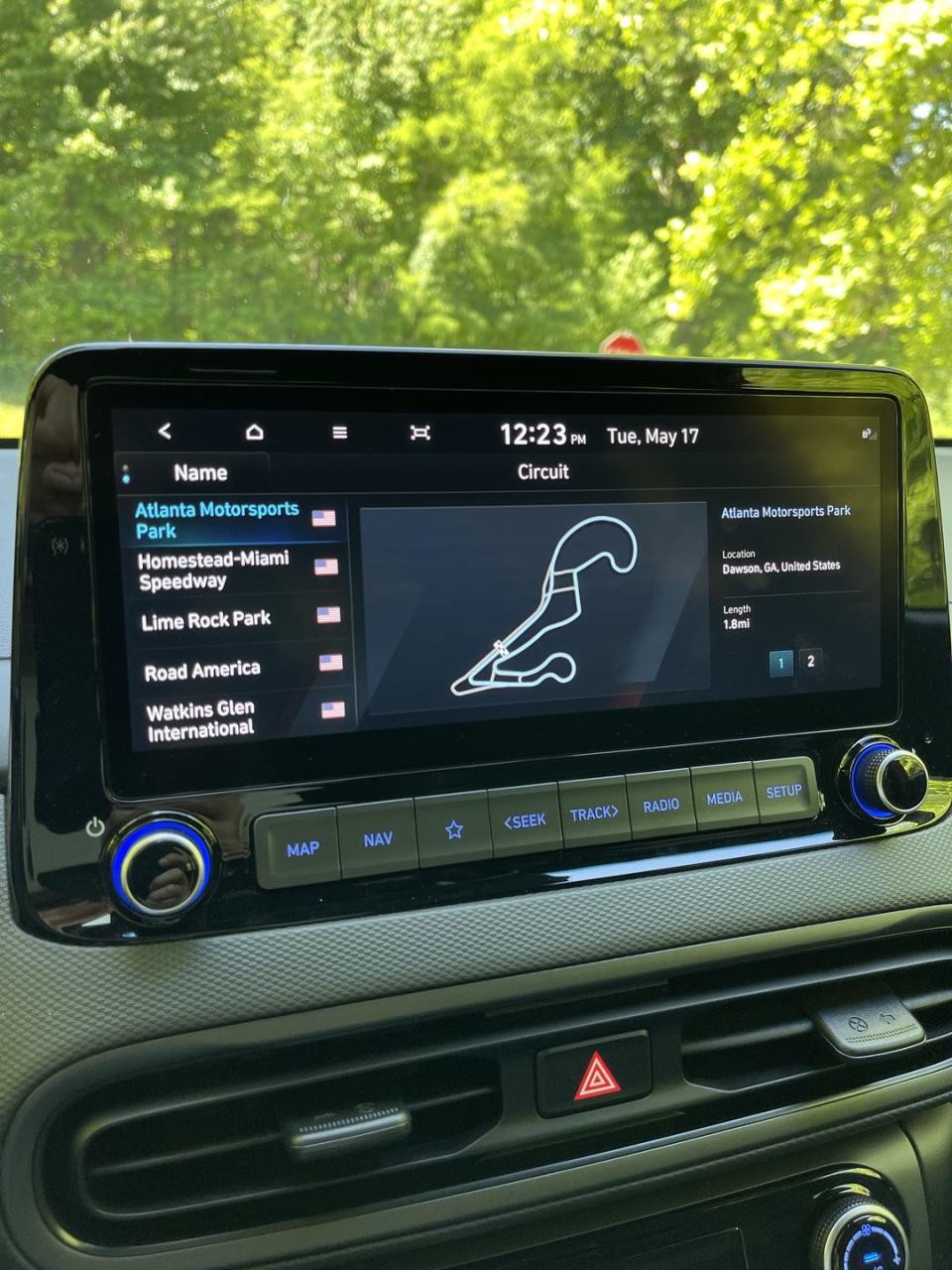 hyundai kona n track maps