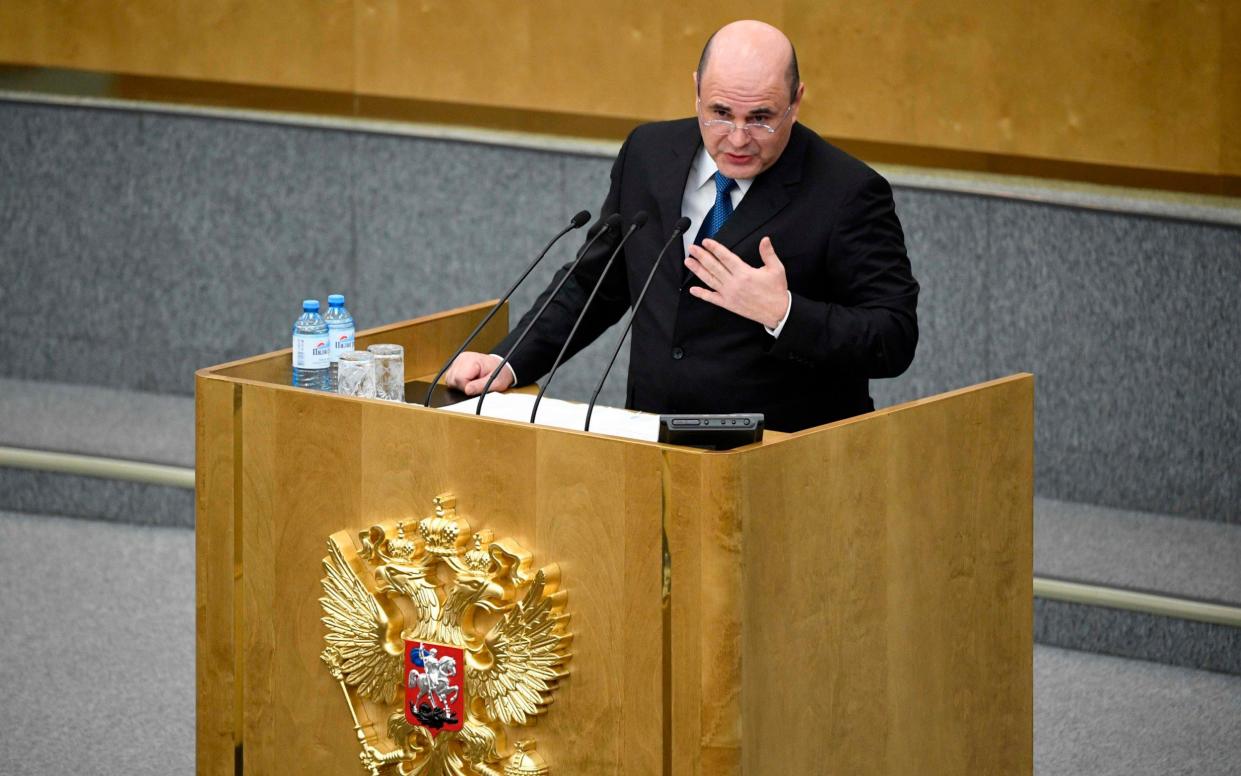 Mikhail Mishustin was President Vladimir Putin's nominee for the post of prime minister - AFP