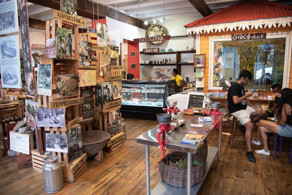 House of Chocolate Grenada Museum carries a selection of all things made with cocoa in Grenada (Radhika Aligh)