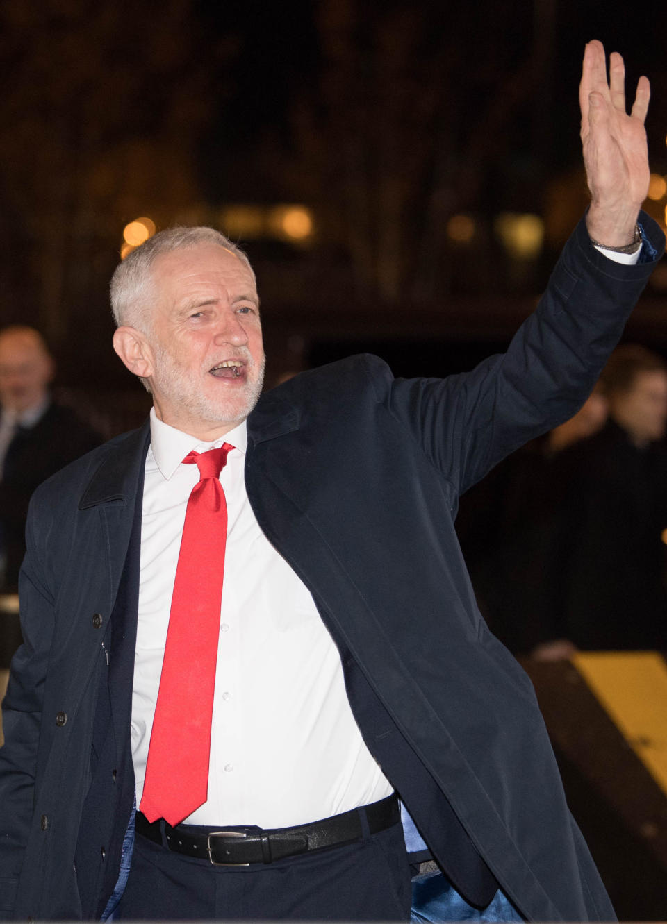 Labour Party leader Jeremy Corbyn arrives for a head-to-head General Election debate with Prime Minister Boris Johnson, at dock10 in MediaCity UK in Manchester, ahead of the General Election.