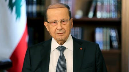 Lebanese President Michel Aoun is seen in Baabda, Lebanon, November 21, 2017. Dalati Nohra/Handout via REUTERS