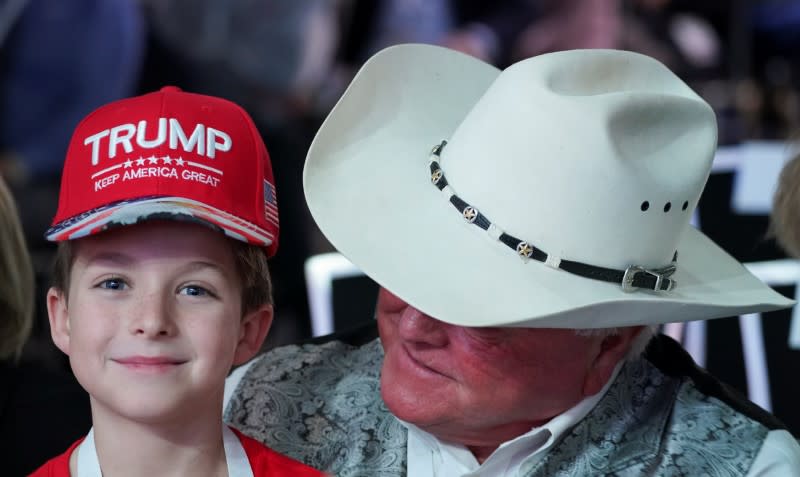 Trump speaks at the at the American Farm Bureau Federation Annual Convention and Trade Show in Austin, Texas